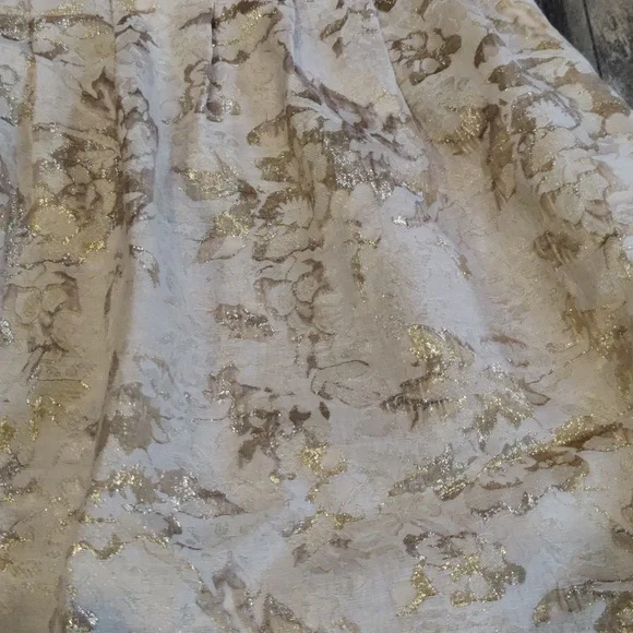 Max and Cleo Dress sz4 Metallic Pockets Keyhole Back Hidden Zipper - Picture 2 of 6